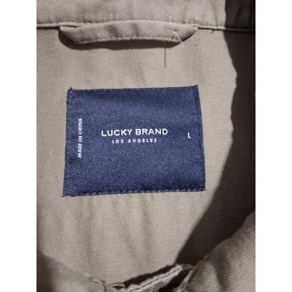 Lucky Brand Womens size Large Utility Work Grungecore Chore Military Jacket - Picture 10 of 11